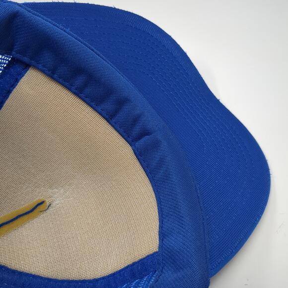 I Spend All My Money On Booze Snapback Rope Trucker Hat Blue One Size - Picture 8 of 9